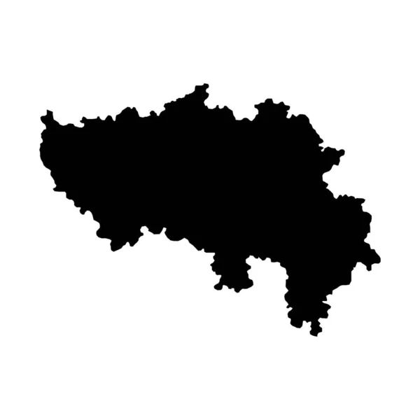 Mapa Província Liège Províncias Bélgica Ilustração Vetorial — Vetor de Stock
