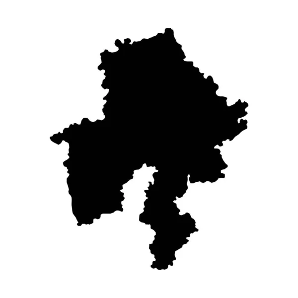 Χάρτης Της Επαρχίας Namur Επαρχίες Του Βελγίου Εικονογράφηση Διανύσματος — Διανυσματικό Αρχείο