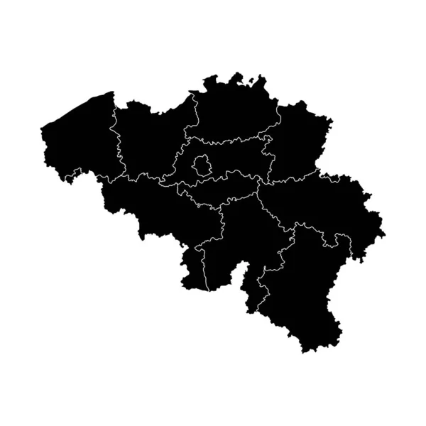 Belgium Map Provinces Vector Illustration — Stock Vector