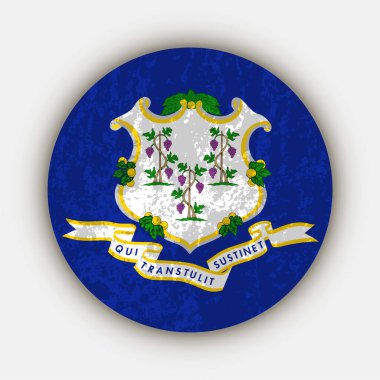Connecticut state flag. Vector illustration.