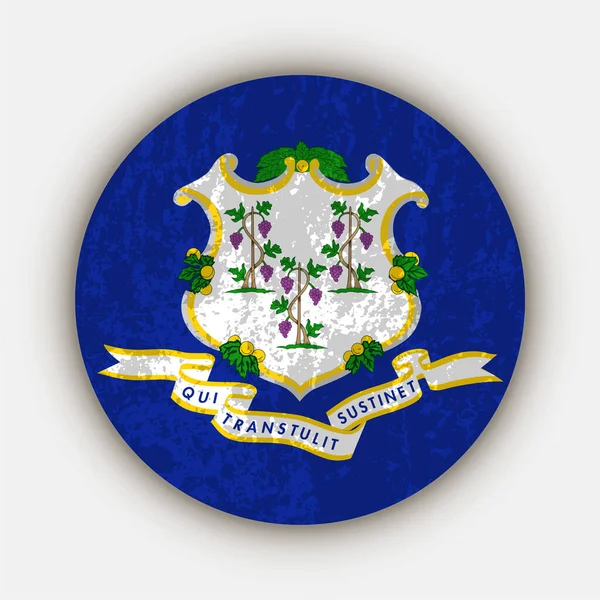 Connecticut State Flag Vector Illustration — Stockvector