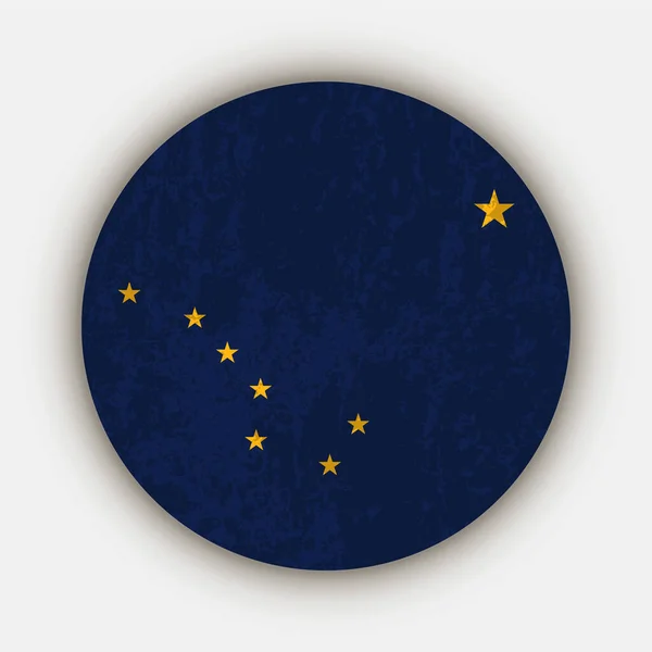 Alaska State Flag Vector Illustration — Stock vektor