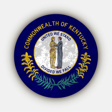 Kentucky state flag. Vector illustration.