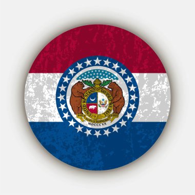 Missouri state flag. Vector illustration.