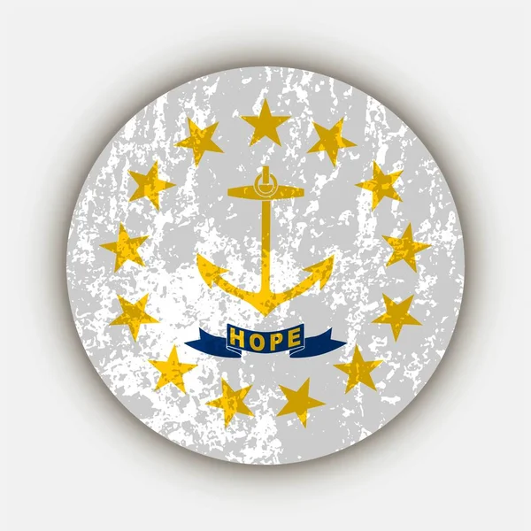 罗得岛州旗 矢量插图 — 图库矢量图片