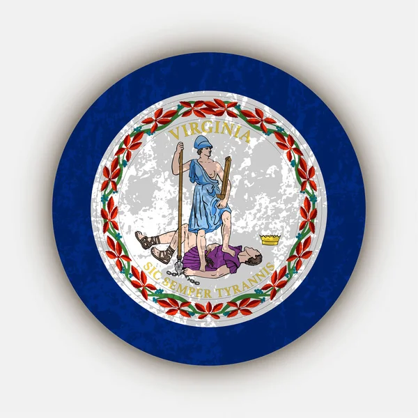 Virginia State Flag Vector Illustration — Vettoriale Stock