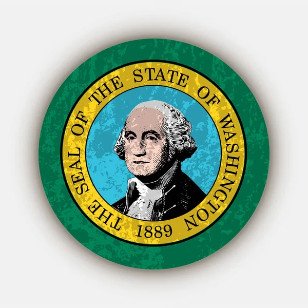 Washington State Flag Vector Illustration — Stok Vektör