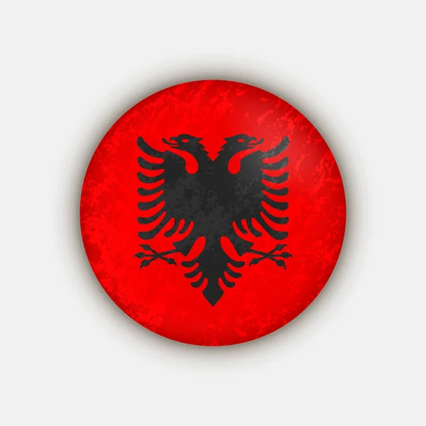 Ország Albánia Albánia Zászlaja Vektorillusztráció — Stock Vector