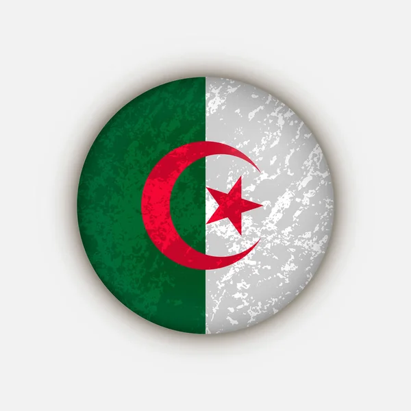 Vidéki Algéria Algéria Zászlaja Vektorillusztráció — Stock Vector