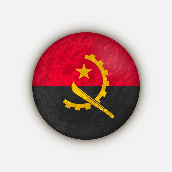 Land Angola Angola Vlag Vectorillustratie — Stockvector