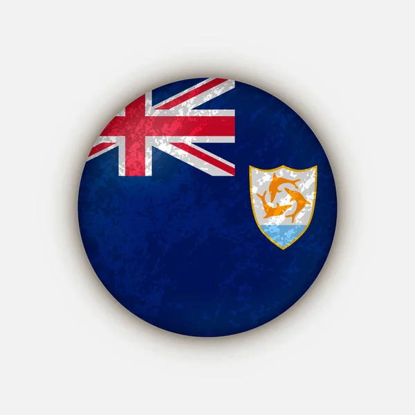 Country Anguilla Vlajka Anguilly Vektorová Ilustrace — Stockový vektor