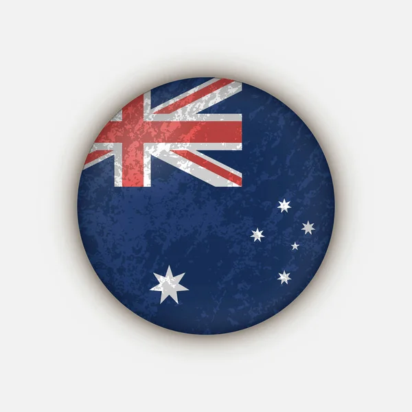 País Austrália Bandeira Austrália Ilustração Vetorial — Vetor de Stock