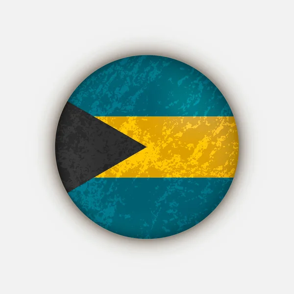 Landelijke Bahama Bahamas Vlag Vectorillustratie — Stockvector