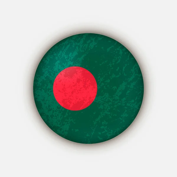 Land Bangladesch Flagge Von Bangladesch Vektorillustration — Stockvektor