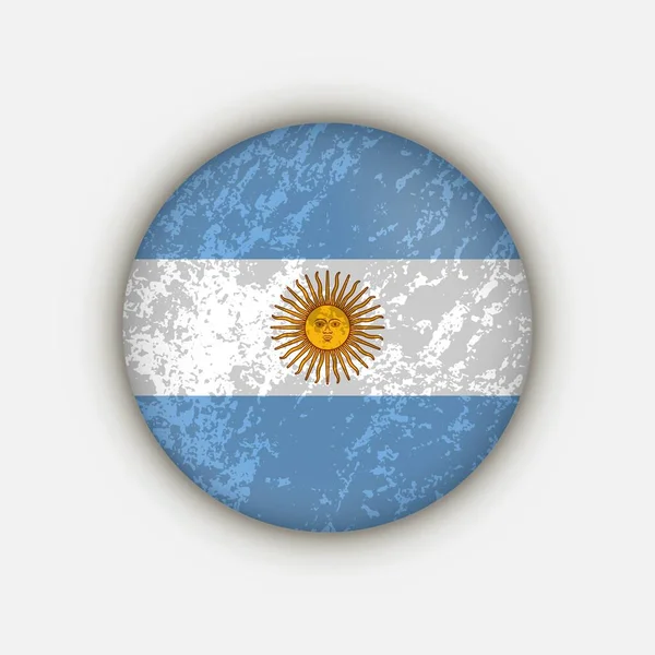 Land Argentina Argentinsk Flagga Vektorillustration — Stock vektor