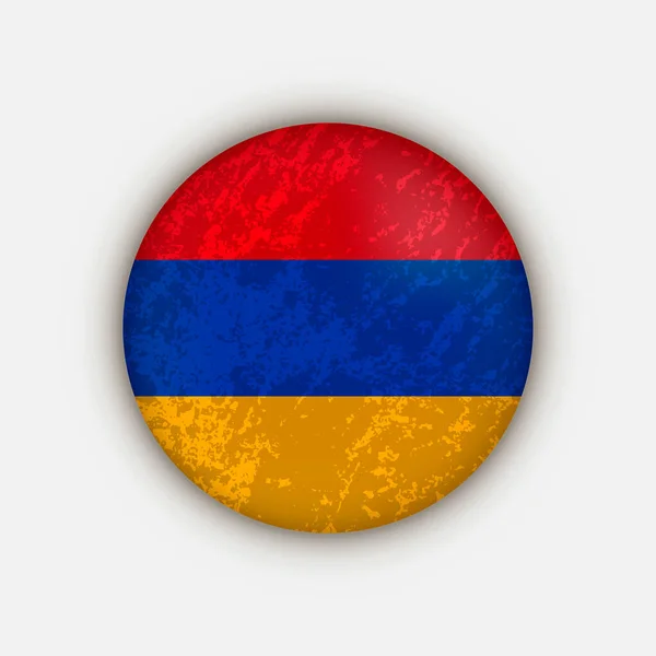 アルメニア国 アルメニア国旗 ベクターイラスト — ストックベクタ