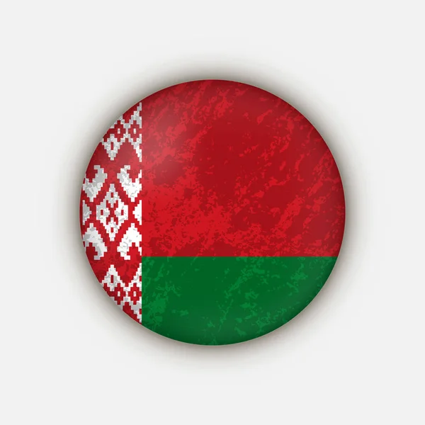 Země Běloruska Běloruská Vlajka Vektorová Ilustrace — Stockový vektor