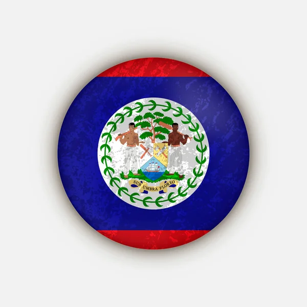 Country Belize Belize Flag Vector Illustration — Stock Vector