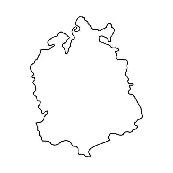 Zürich Karta Kantonerna Schweiz Vektorillustration — Stock vektor