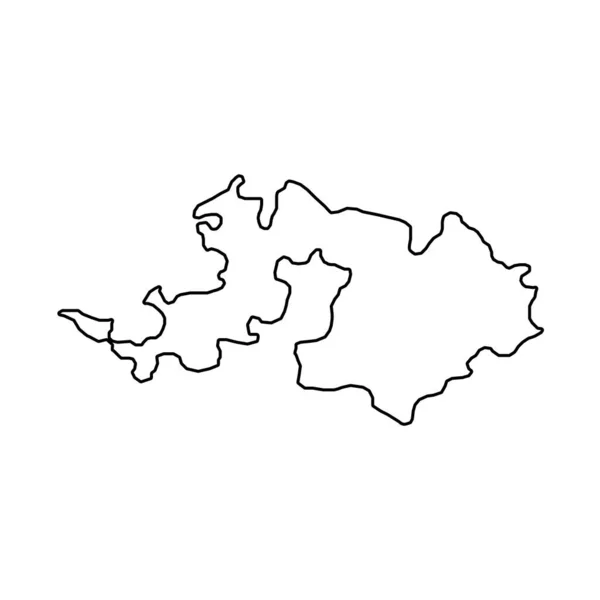 スイスのカントンにあるバーゼル ランド社の地図 ベクターイラスト — ストックベクタ