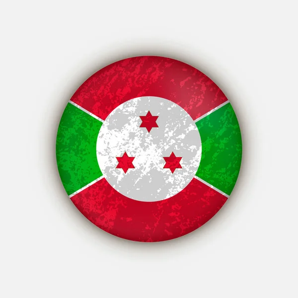 País Burundi Bandera Burundi Ilustración Vectorial — Archivo Imágenes Vectoriales