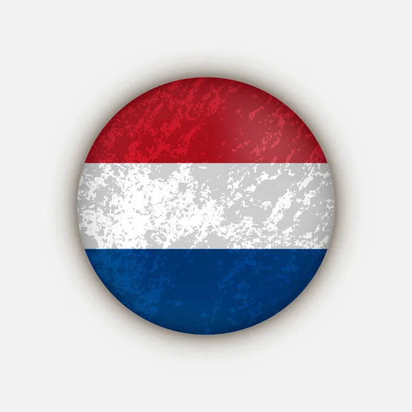 Land Caribisch Nederland Caribisch Gebied Nederlandse Vlag Vectorillustratie — Stockvector