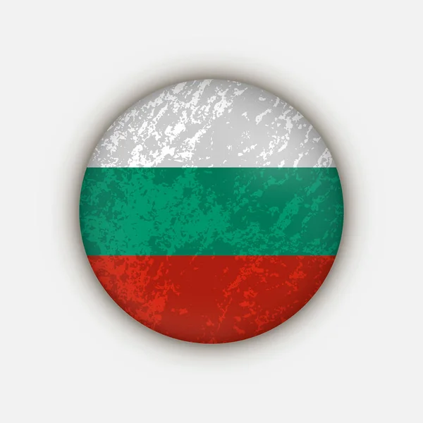 Kraj Bułgaria Flaga Bułgarii Ilustracja Wektora — Wektor stockowy