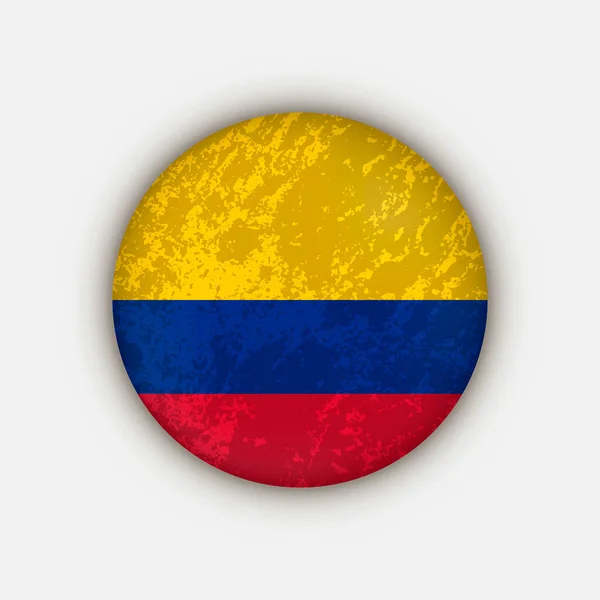 コロンビア国 コロンビアの旗 ベクターイラスト — ストックベクタ