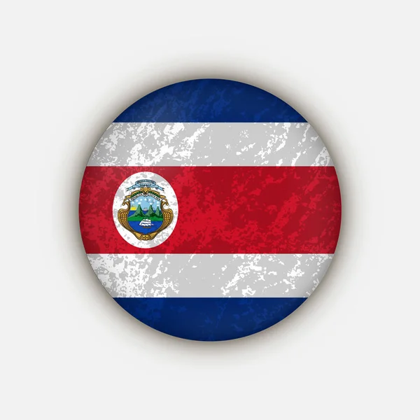País Costa Rica Bandera Costa Rica Ilustración Vectorial — Vector de stock