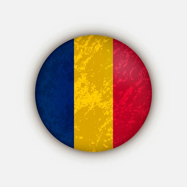 Country Tsjaad Tsjaad Vlag Vectorillustratie — Stockvector