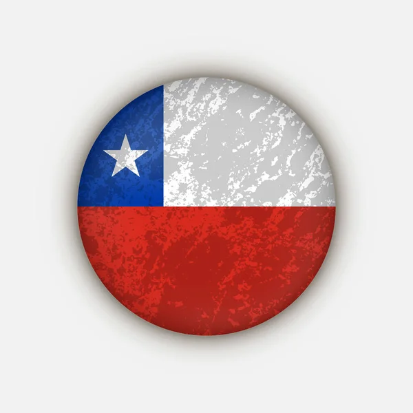 Pays Chili Drapeau Chili Illustration Vectorielle — Image vectorielle