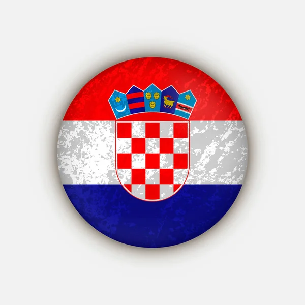 Країна Хорватії Хорватський Прапор Приклад Вектора — стоковий вектор