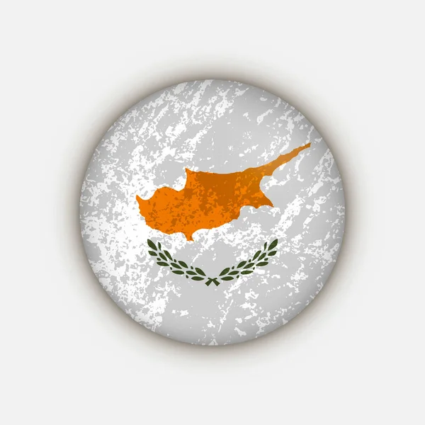 Land Cyprus Cyprus Vlag Vectorillustratie — Stockvector