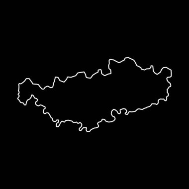 Walloon Brabant Eyaleti haritası, Belçika Eyaletleri. Vektör illüstrasyonu.