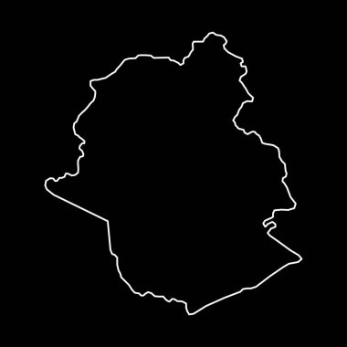 Brüksel Eyaleti haritası, Belçika Eyaletleri. Vektör illüstrasyonu.