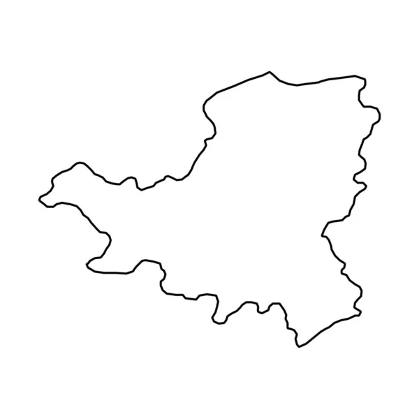 Mappa Schwyz Cantoni Della Svizzera Illustrazione Vettoriale — Vettoriale Stock