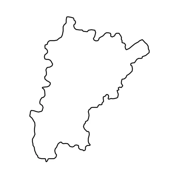 Χάρτης Γιούρι Καντόνια Της Ελβετίας Εικονογράφηση Διανύσματος — Διανυσματικό Αρχείο