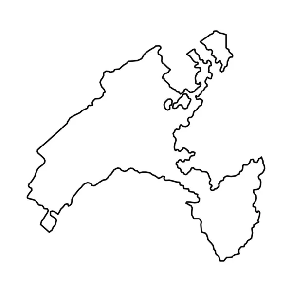 Mapa Vaud Cantões Suíça Ilustração Vetorial — Vetor de Stock