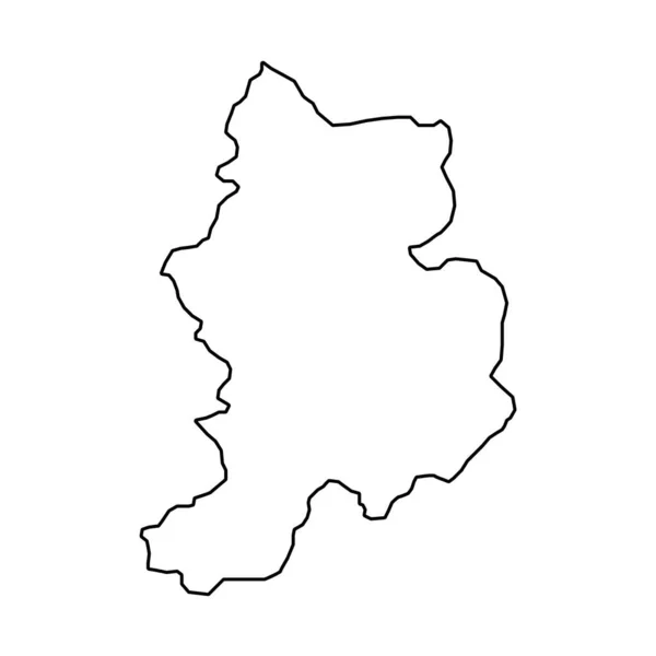 Glarus Karte Kantone Der Schweiz Vektorillustration — Stockvektor