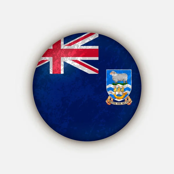 Country Falklandské Ostrovy Svatá Helena Vlajka Falklandy Vektorová Ilustrace — Stockový vektor