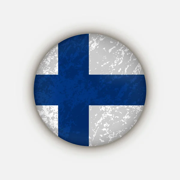 Ország Finnország Finnország Zászlaja Vektorillusztráció — Stock Vector