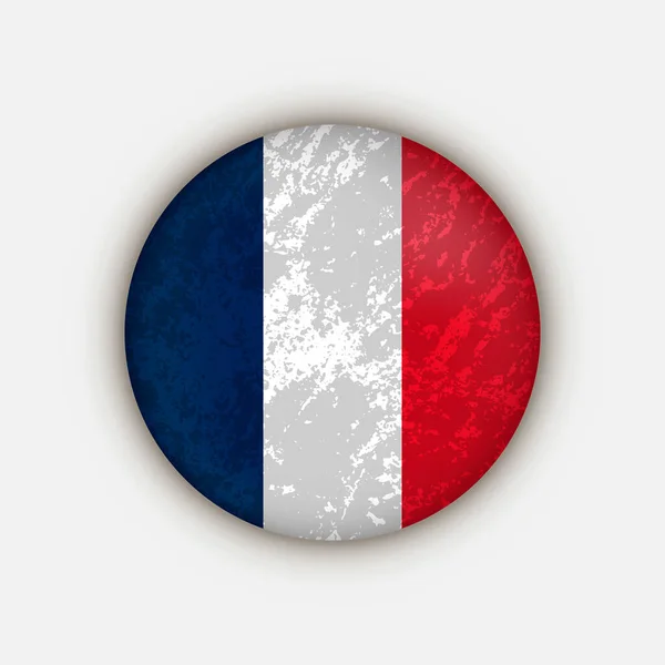 Země Francie Francouzská Vlajka Vektorová Ilustrace — Stockový vektor