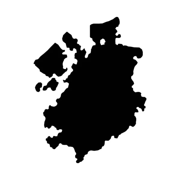 フリブール地図 スイスのカントン ベクターイラスト — ストックベクタ