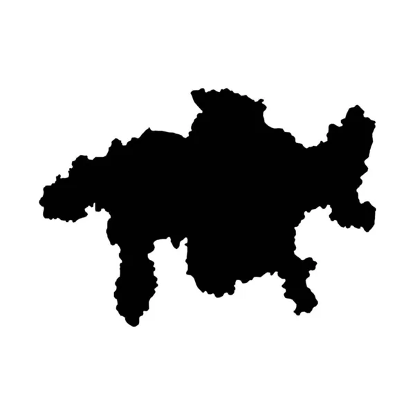 Carte Des Grisons Cantons Suisse Illustration Vectorielle — Image vectorielle