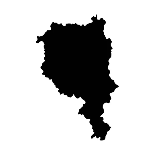 Ticino Karta Kantonerna Schweiz Vektorillustration — Stock vektor