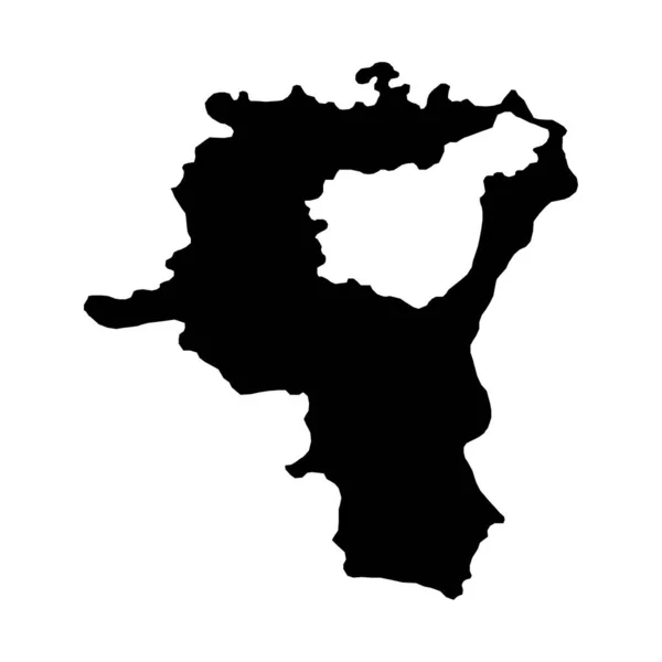 サンガレン地図 スイスのカントン ベクターイラスト — ストックベクタ