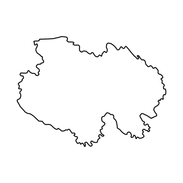 Mapa Província Qinghai Divisões Administrativas China Ilustração Vetorial —  Vetores de Stock