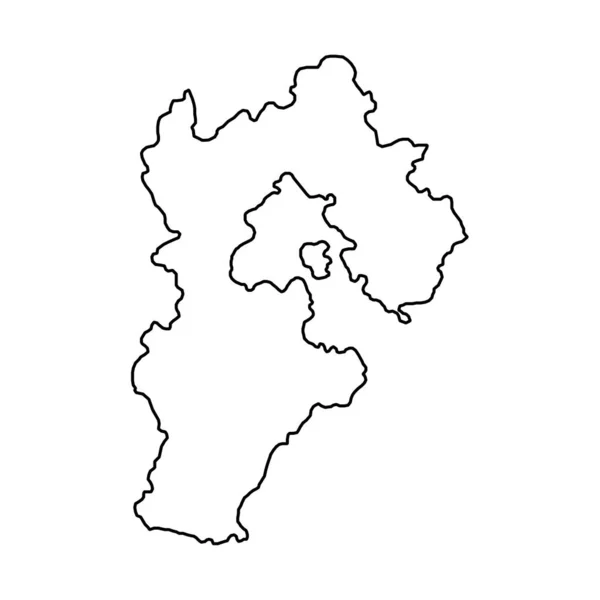 Mapa Província Hebei Divisões Administrativas China Ilustração Vetorial — Vetor de Stock