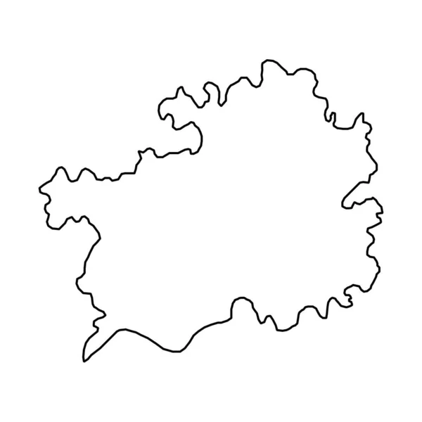 Carte Province Guizhou Divisions Administratives Chine Illustration Vectorielle — Image vectorielle