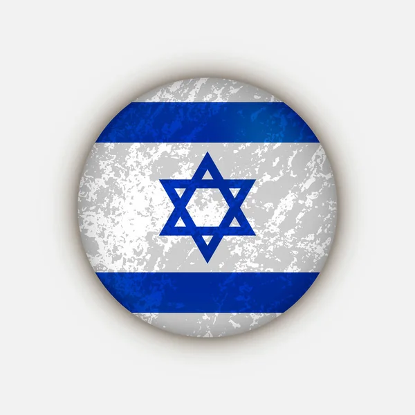 Land Israël Israel Vlag Vectorillustratie — Stockvector